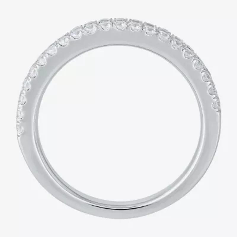 G / I1) Womens / CT. T.W. Lab Grown White Diamond 10K Gold Anniversary Wedding Band