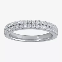 G / I1) Womens / CT. T.W. Lab Grown White Diamond 10K Gold Anniversary Wedding Band