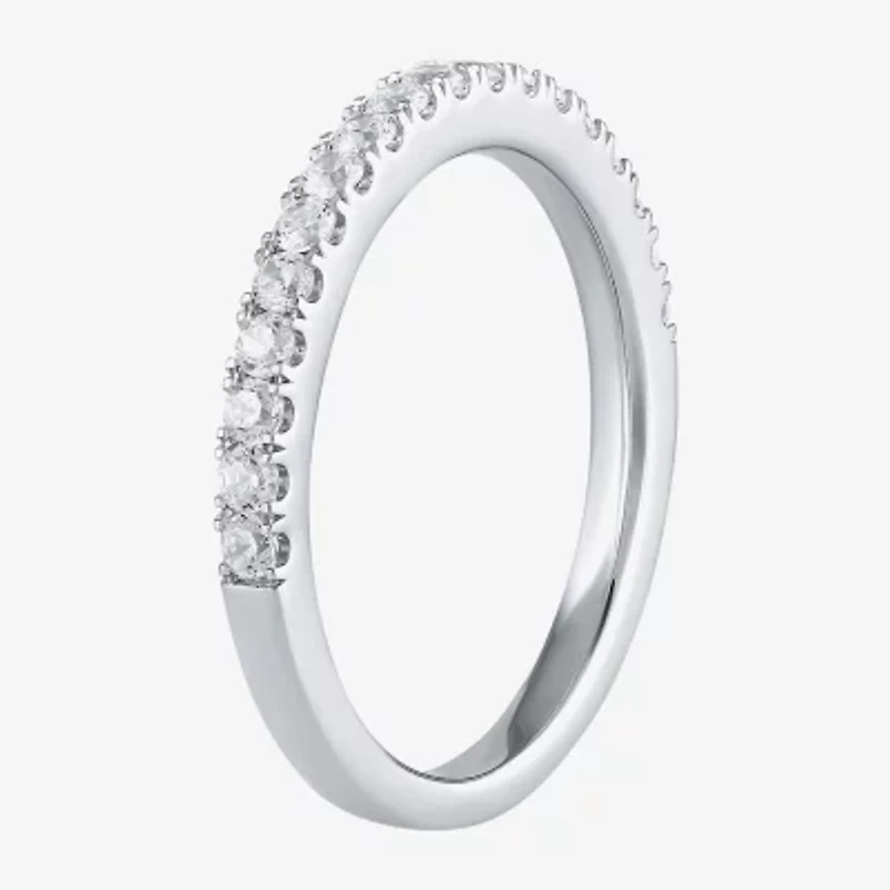 (G / I1) Womens 3/8 CT. T.W. Lab Grown White Diamond 10K Gold Wedding Band