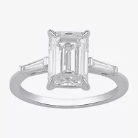 Love Lives Forever (F / Si2) Womens 3 1/6 Ct. T.W. Lab Grown White Diamond 10K Gold 3-Stone Engagement Ring
