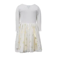Lilt Little Girls 3/4 Sleeve Tutu Dress