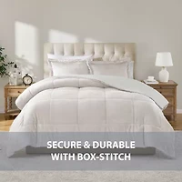 Swift Home Reversible Micro-Mink And Sherpa Midweight Down Alternative Comforter Set