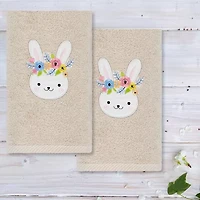 Linum Home Textiles Bee Dance Embroidered 2-pc. Hand Towel