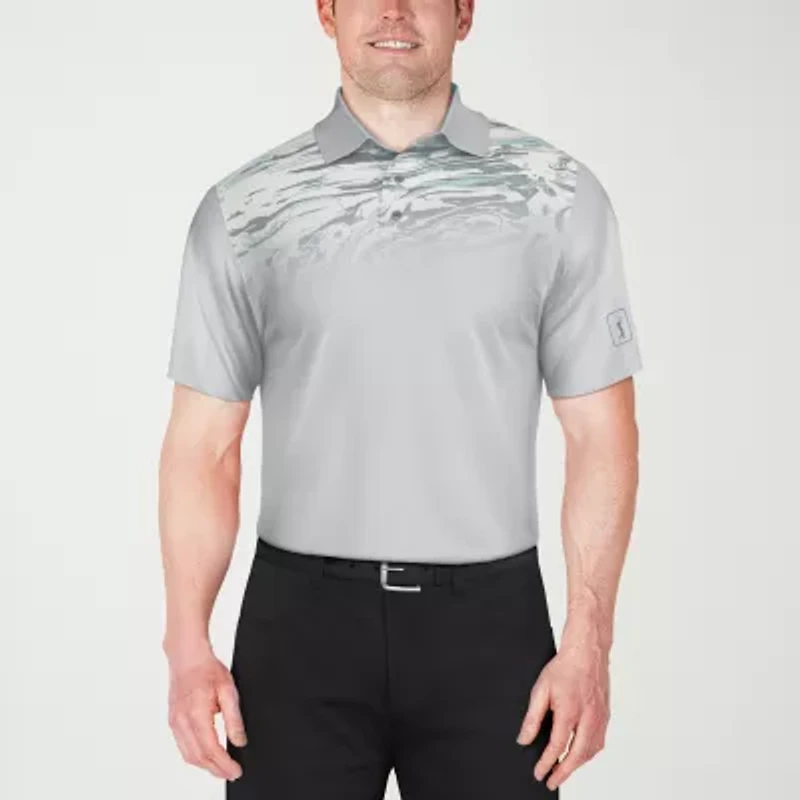 PGA TOUR Athletic Mens Classic Fit Short Sleeve Polo Shirt