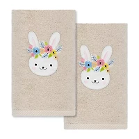 Linum Home Textiles Bee Dance Embroidered 2-pc. Hand Towel