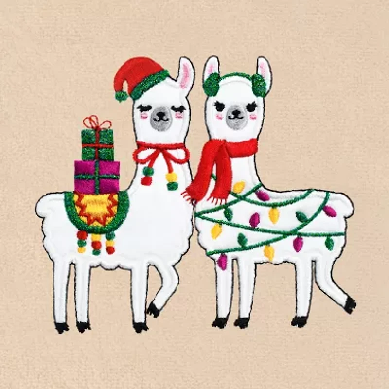 Linum Home Textiles Llamas Embroidered 2-pc. Hand Towel