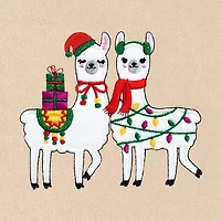 Linum Home Textiles Llamas Embroidered 2-pc. Hand Towel