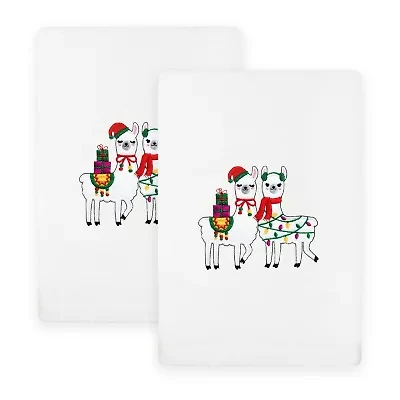 Linum Home Textiles Llamas Embroidered 2-pc. Hand Towel
