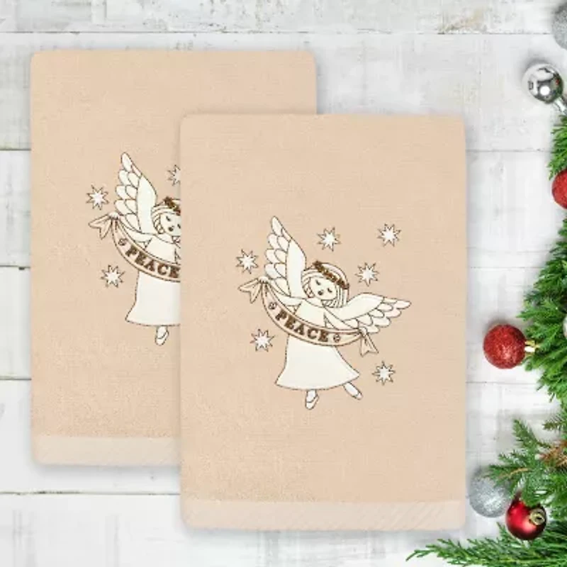 Linum Home Textiles Angel Embroidered 2-pc. Hand Towel