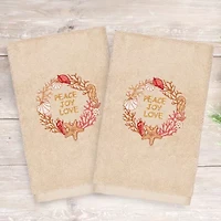 Linum Home Textiles Christmas Peace 2-pc. Hand Towel