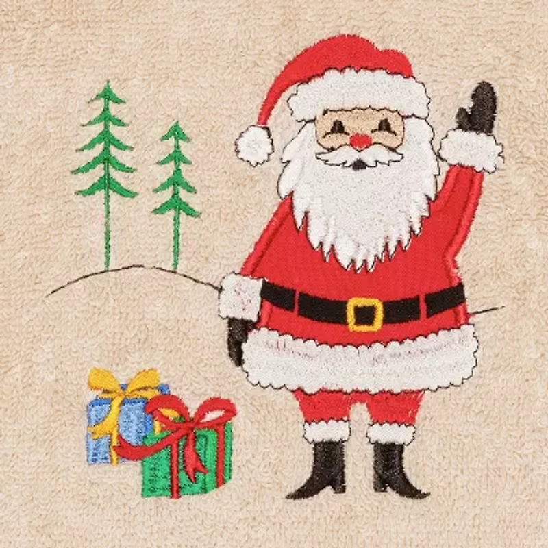 Linum Home Textiles Xmas Santa Waving 2-pc. Hand Towel