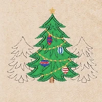 Linum Home Textiles Xmas Three Trees 2-pc. Hand Towel
