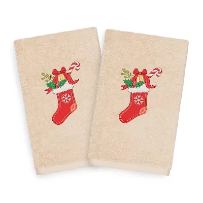 Linum Home Textiles Christmas Stocking 2-pc. Hand Towel