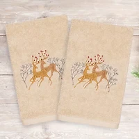 Linum Home Textiles Christmas Deer Pair 2-pc. Hand Towel