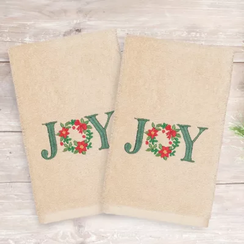 Linum Home Textiles Christmas Joy 2-pc. Hand Towel