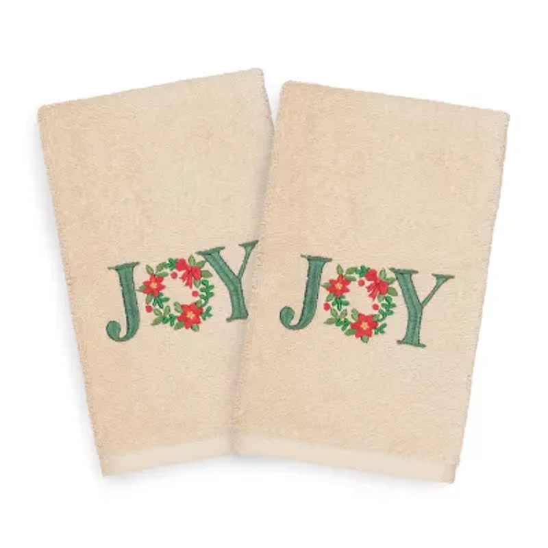 Linum Home Textiles Christmas Joy 2-pc. Hand Towel