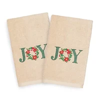 Linum Home Textiles Christmas Joy 2-pc. Hand Towel