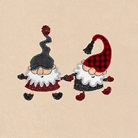 Linum Home Textiles Christmas Gnomes Embroidered 2-pc. Hand Towel