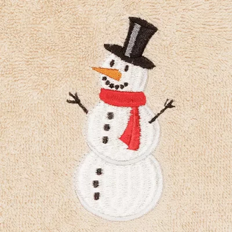 Linum Home Textiles Snowman Embroidered 2-pc. Hand Towel