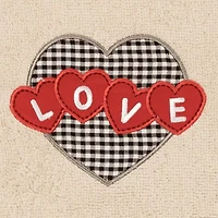 Linum Home Textiles Love Hearts Embroidered 2-pc. Hand Towel