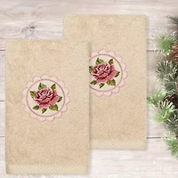Linum Home Textiles Rosalee Embroidered 2-pc. Hand Towel