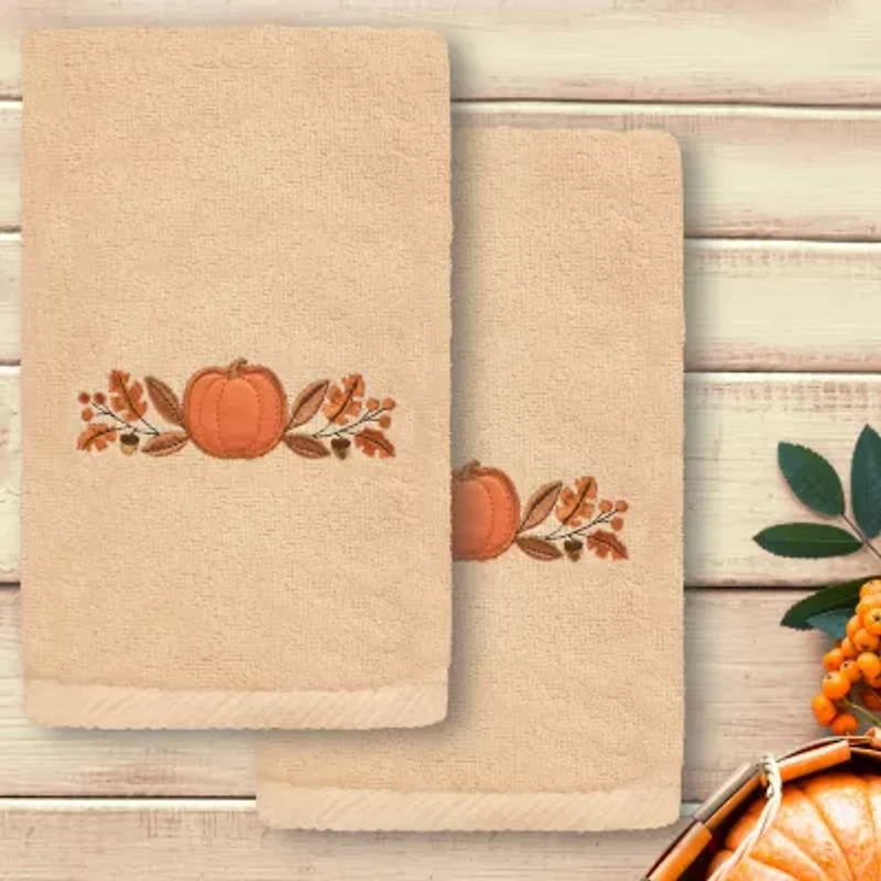 Linum Home Textiles Harvest Bounty Embroidered 2-pc. Hand Towel
