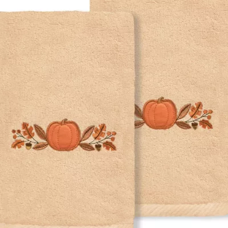 Linum Home Textiles Harvest Bounty Embroidered 2-pc. Hand Towel