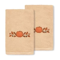 Linum Home Textiles Harvest Bounty Embroidered 2-pc. Hand Towel