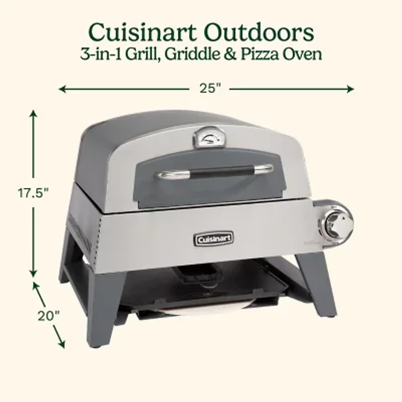 Cuisinart Outdoors 3-In-1 Grill 4-pc. Outdoor Pizza Oven