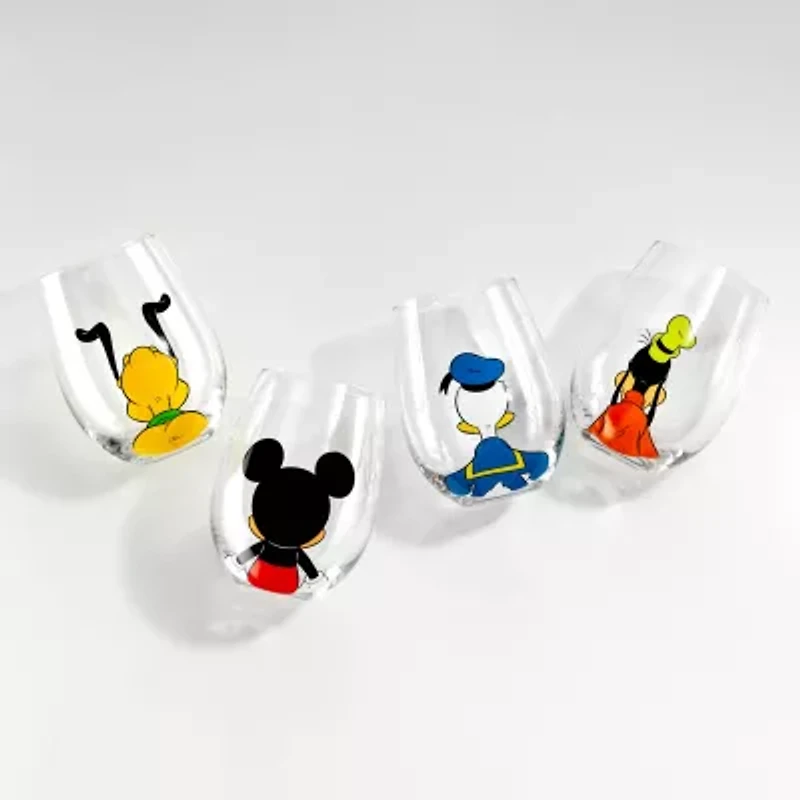 Joyjolt Disney Squad 4-pc. Wine Glass