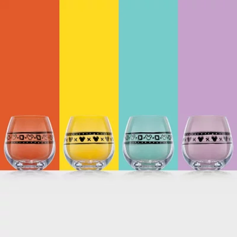 Joyjolt Geo Picnic 4-pc. Drinkware Set