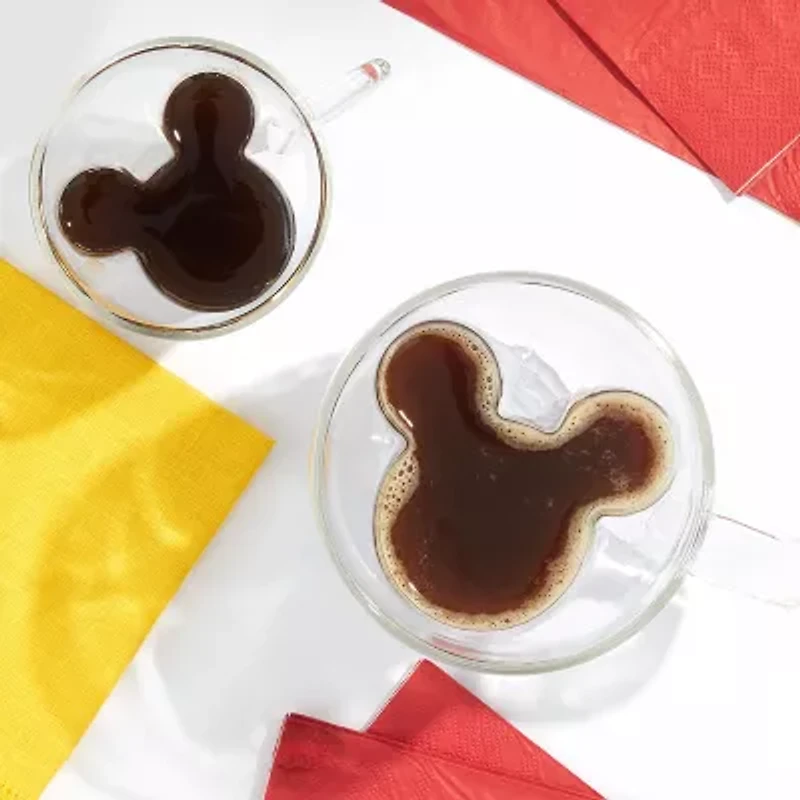 Joyjolt Mickey Mouse 3D 2-pc. Cappuccino Cup