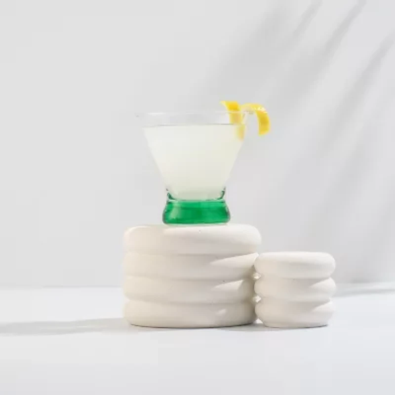 Joyjolt Hue Colored 6-pc. Martini Glass