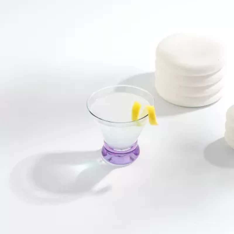 Joyjolt Hue Colored 6-pc. Martini Glass