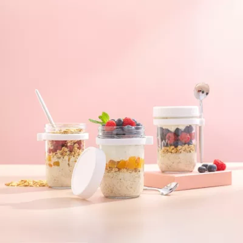 Joyjolt Overnight Oats Container 3-pc. Food Container