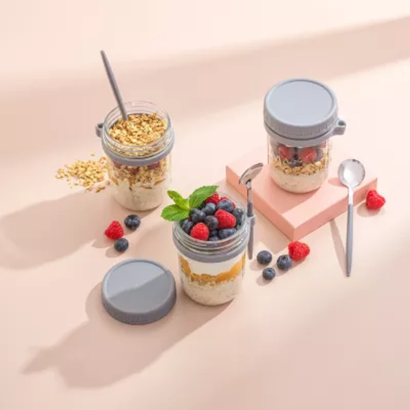 Joyjolt Overnight Oats Container 3-pc. Food Container