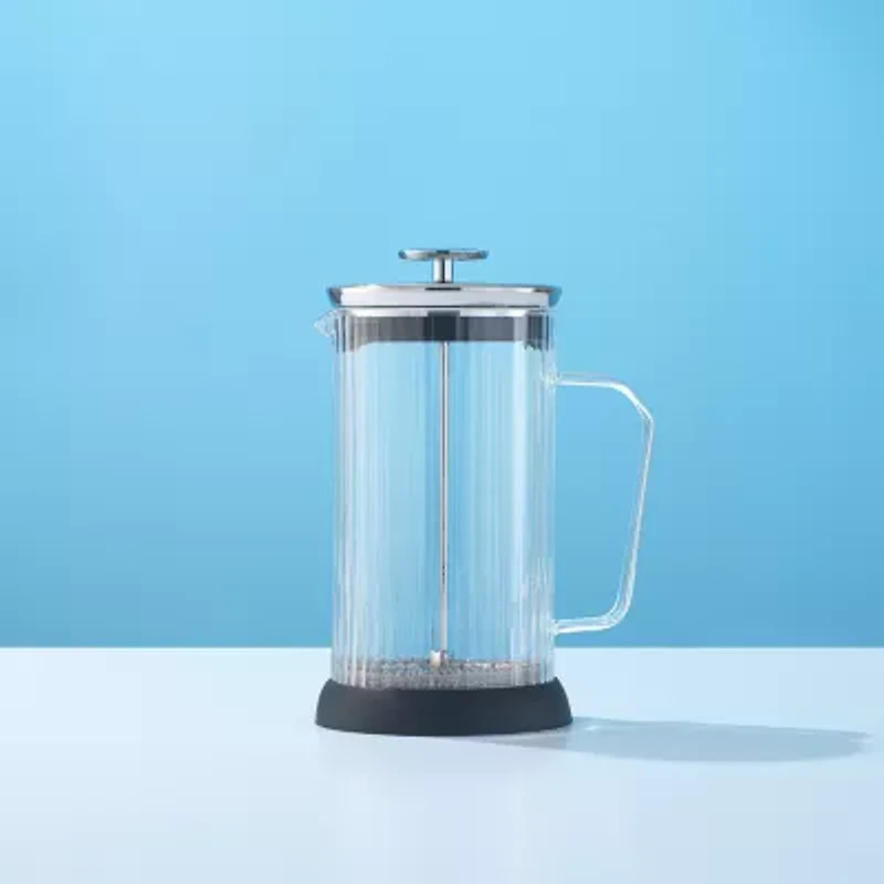 Joyjolt Fluted Glass French Press Beverage Dispenser
