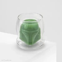 Joyjolt 3d Helmet Double Wall Boba Fett Star Wars Cappuccino Cup