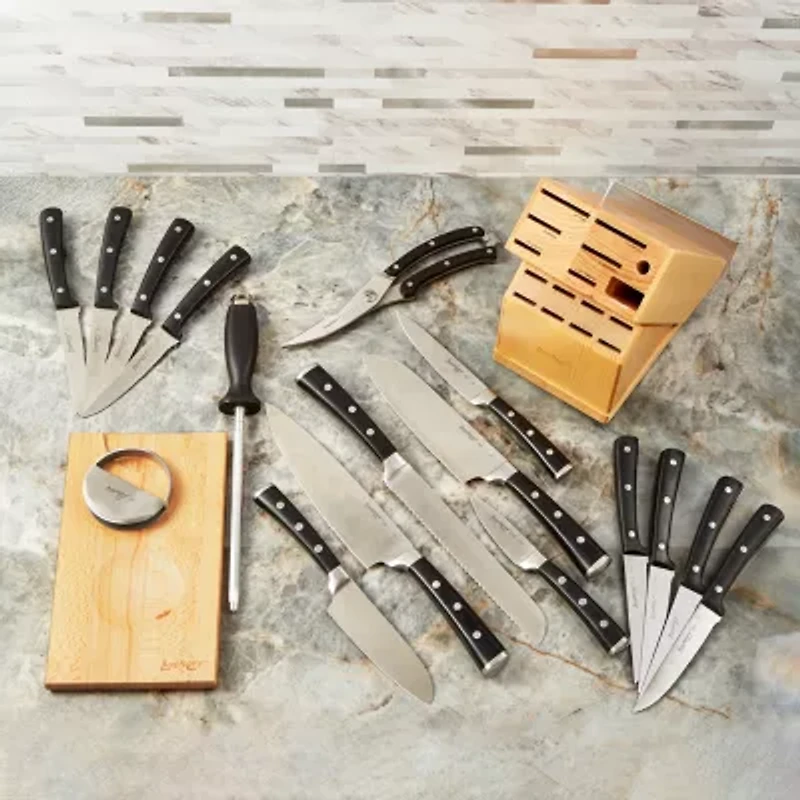 BergHOFF Essentials Forged 21-pc. Smart Knife Block Set with Sharpener