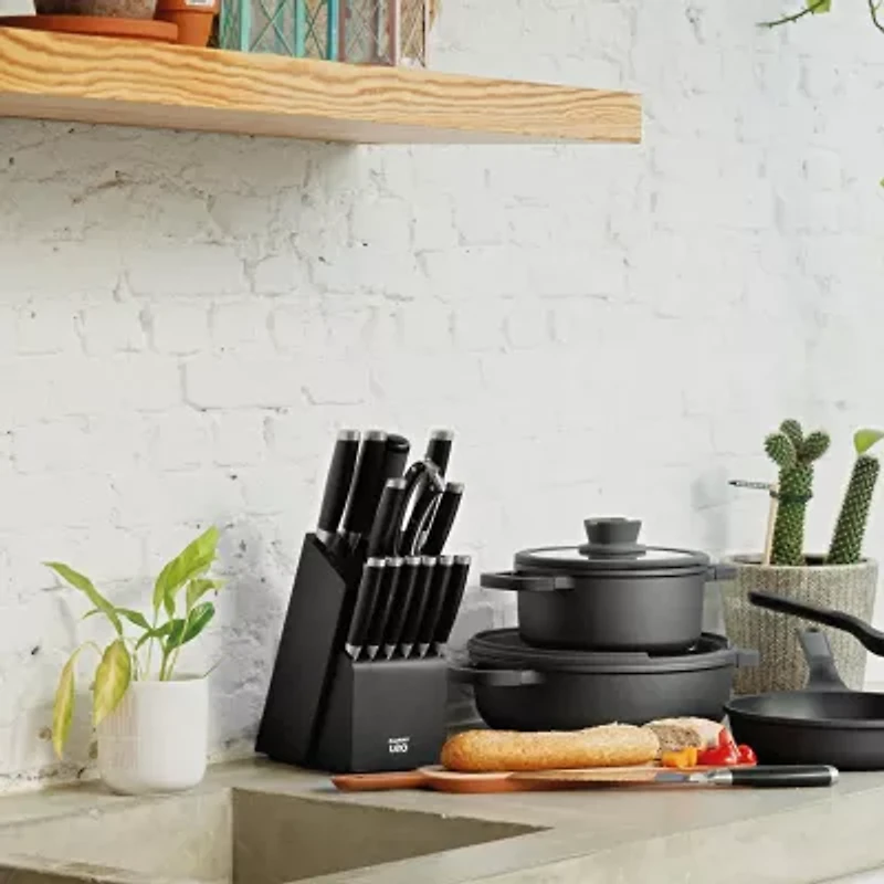BergHOFF Leo Graphite Stainless Steel 13-pc. Knife Block Set