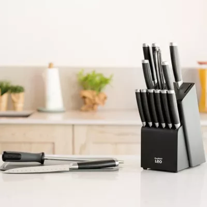BergHOFF Leo Graphite Stainless Steel 13-pc. Knife Block Set