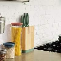BergHOFF Leo Forest Stainless Steel 6-pc. Knife Block Set