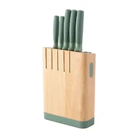 BergHOFF Leo Forest Stainless Steel 6-pc. Knife Block Set