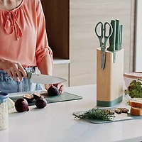 BergHOFF Leo Forest Stainless Steel 6-pc. Knife Block Set