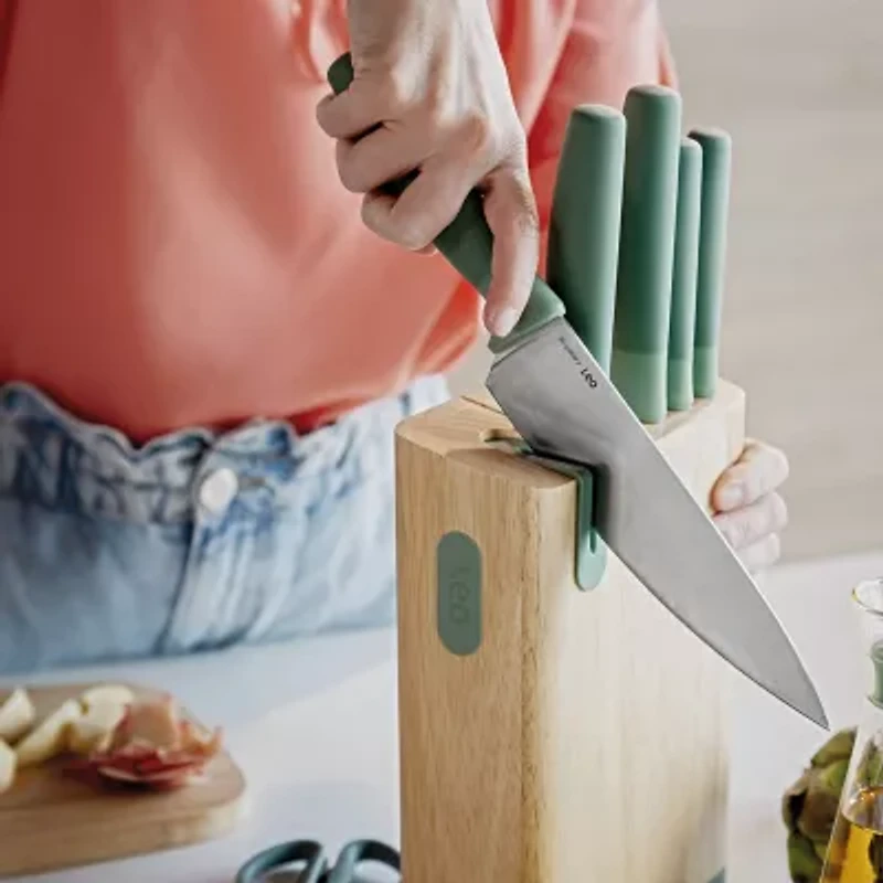 BergHOFF Leo Forest Stainless Steel 6-pc. Knife Block Set