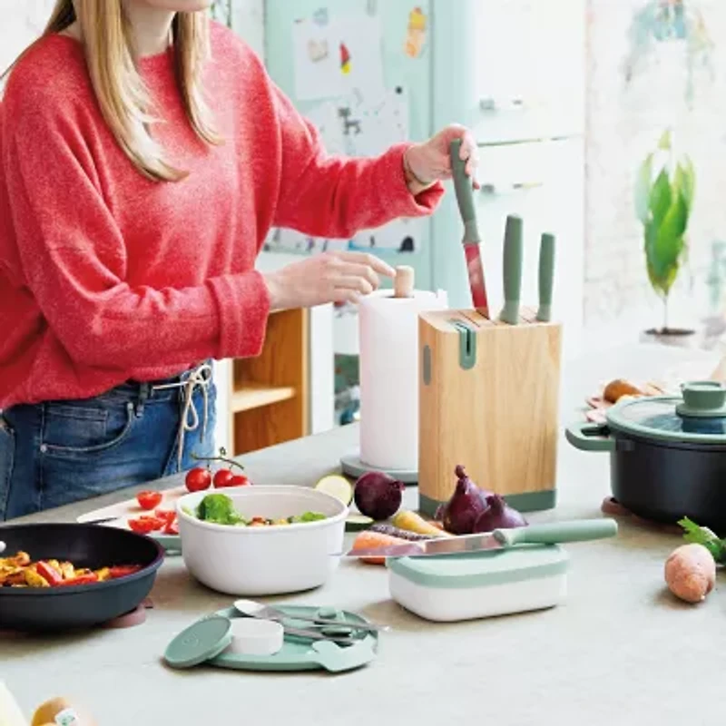 BergHOFF Leo Forest Stainless Steel 6-pc. Knife Block Set