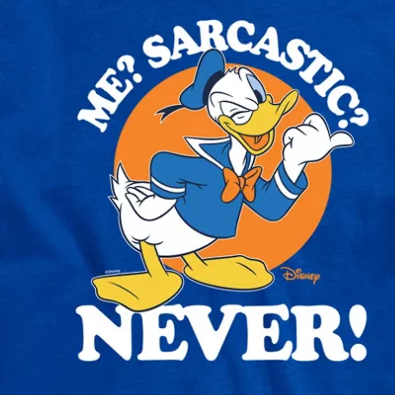 Mens Short Sleeve Donald Duck Graphic T-Shirt