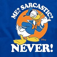 Mens Short Sleeve Donald Duck Graphic T-Shirt