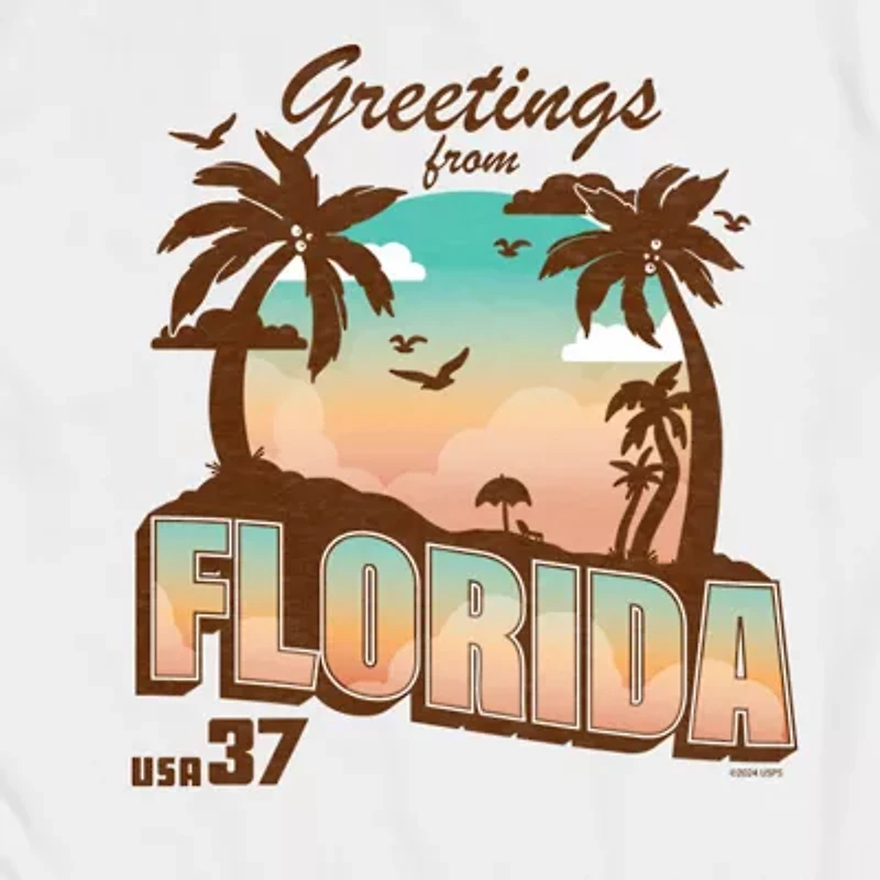 Mens Short Sleeve Florida Graphic T-Shirt