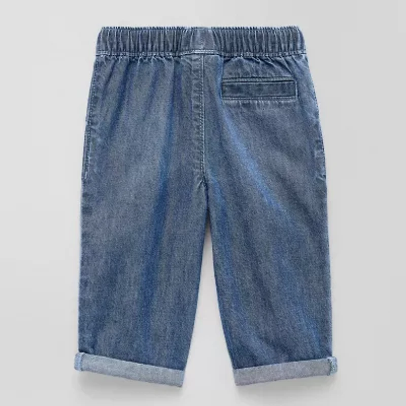 Okie Dokie Baby Boys Straight Regular Fit Pull-On Pant
